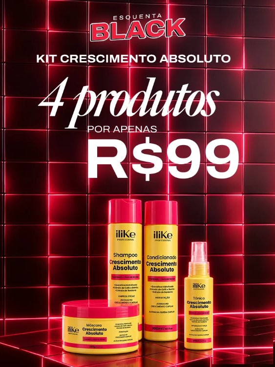 Esquenta Black: Kit Crescimento Absoluto, 4 produtos por apenas R$ 99