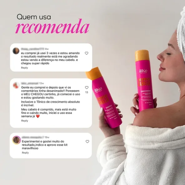 Quem usa recomenda: comentários de clientes sobre o Engrossa Cabelo